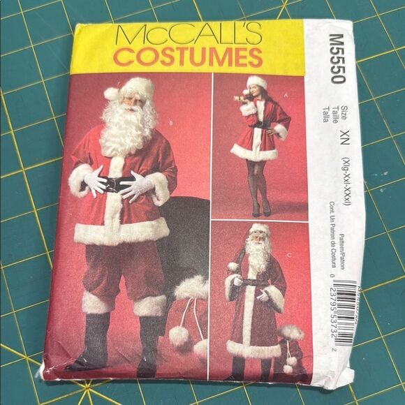 McCall’s M5550 Adult Santa Costume Christmas Sewing Pattern Mrs. Claus - Picture 1 of 6